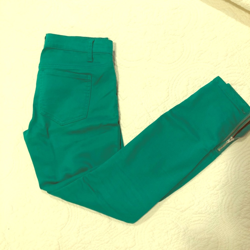 Forever 21 Green Jeggings